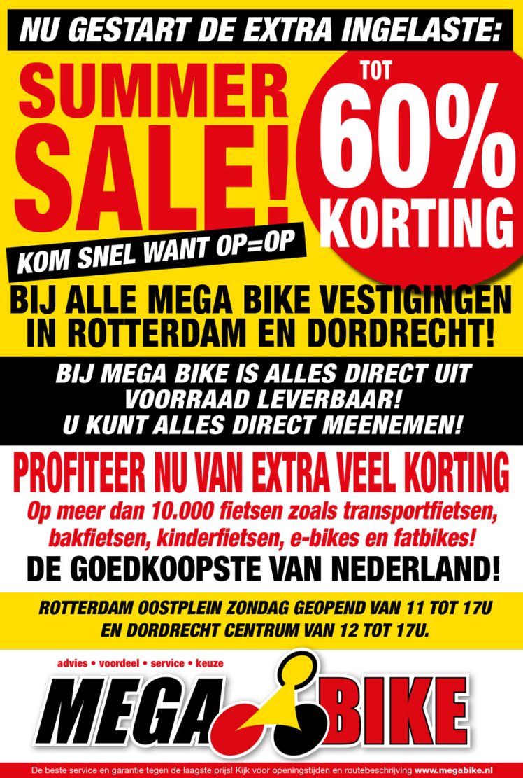 aangrenzend Jong kraam Mega Bike, dé merkfiets specialist van Nederland!